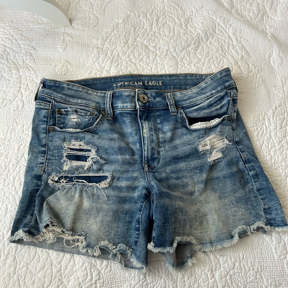 American Eagle Distressed Denim Shorts